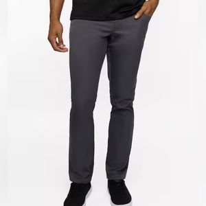 Travis Mathew Mens Grey Slim Performance Tech Stretch Golf Pants | 35x32